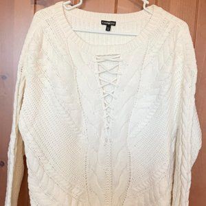Express Women's White Sweater